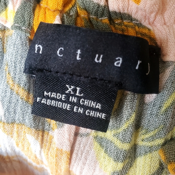 Sanctuary Free Spirit Tropical Top Blouse XL - Picture 3 of 6